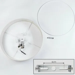 hofstein Foggia Plafonnier Nickel mat, 3 lumières* Lampes Modernes