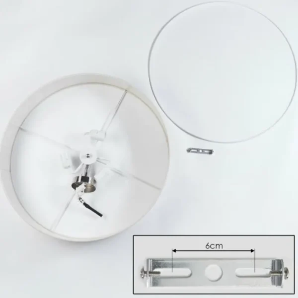 hofstein Foggia Plafonnier Nickel mat, 3 lumières* Lampes Modernes