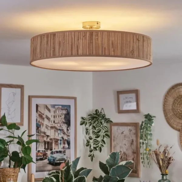 hofstein Foggia Plafonnier Nickel mat, 3 lumières* Lampes Modernes