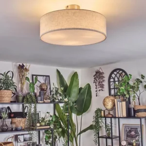 hofstein Foggia Plafonnier Nickel mat, 3 lumières* Lampes Modernes