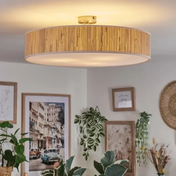 hofstein Foggia Plafonnier Nickel mat, 3 lumières* Lampes Modernes