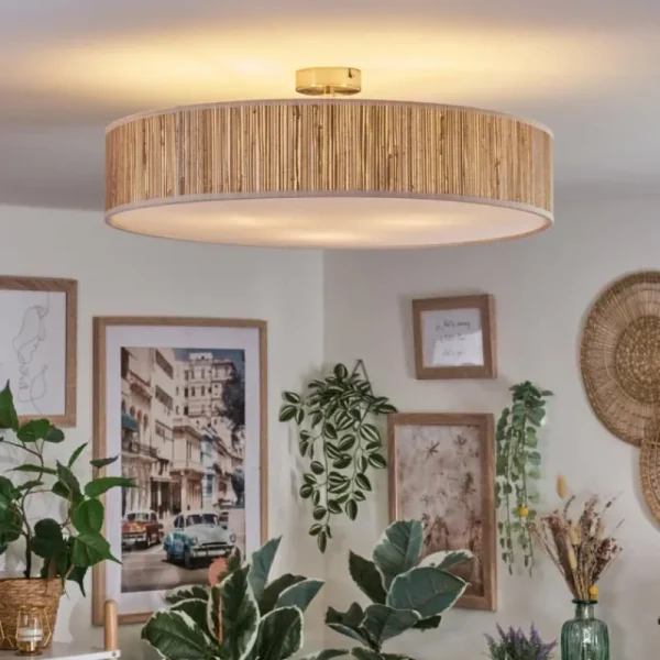 hofstein Foggia Plafonnier Nickel mat, 3 lumières* Lampes Modernes