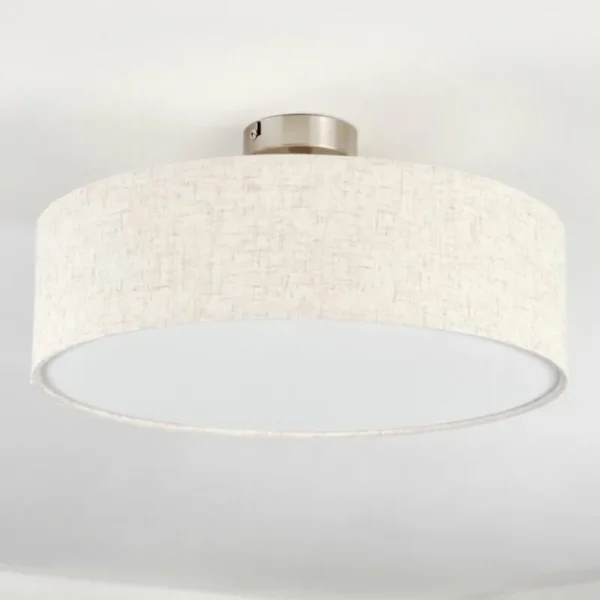 hofstein Foggia Plafonnier Nickel mat, 3 lumières* Lampes Modernes