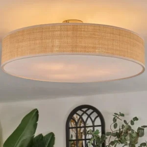 hofstein Foggia Plafonnier Nickel mat, 3 lumières* Lampes Modernes