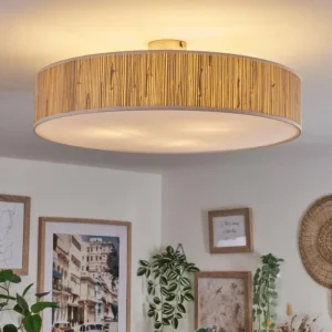 hofstein Foggia Plafonnier Nickel mat, 3 lumières* Lampes Modernes