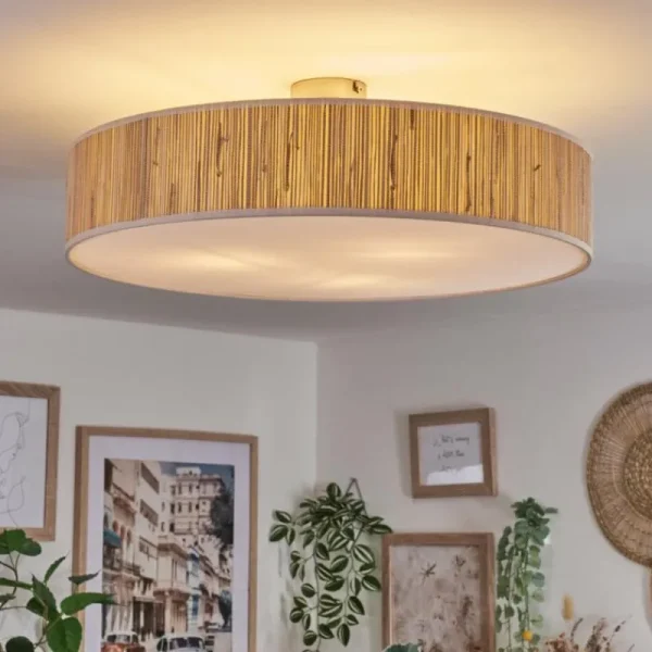 hofstein Foggia Plafonnier Nickel mat, 3 lumières* Lampes Modernes