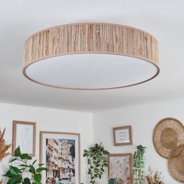 hofstein Foggia Plafonnier Nickel mat, 3 lumières* Lampes Modernes