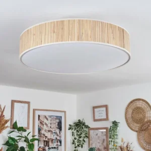 hofstein Foggia Plafonnier Nickel mat, 3 lumières* Lampes Modernes