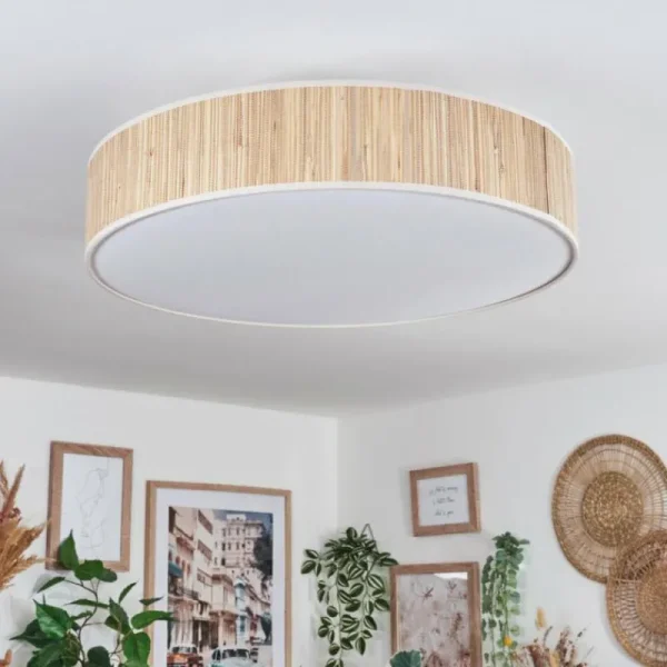 hofstein Foggia Plafonnier Nickel mat, 3 lumières* Lampes Modernes