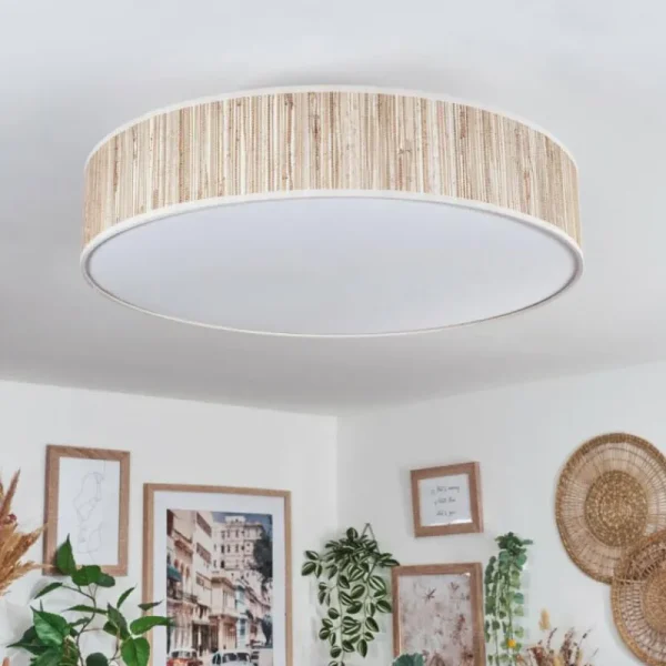 hofstein Foggia Plafonnier Nickel mat, 3 lumières* Lampes Modernes