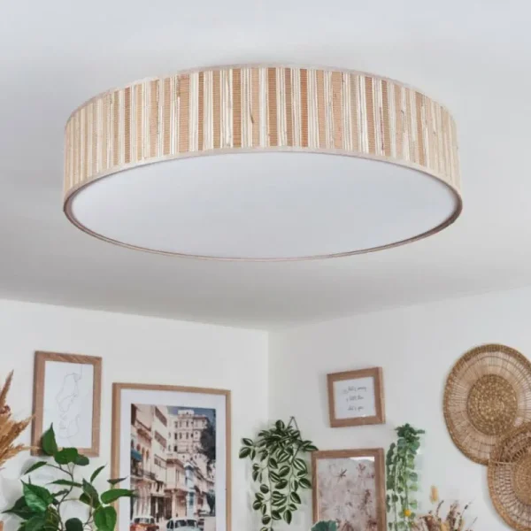 hofstein Foggia Plafonnier Nickel mat, 3 lumières* Lampes Modernes