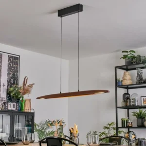 hofstein Fugelsta Suspension, Suspension LED Noir, 1 lumière* Lampes Modernes