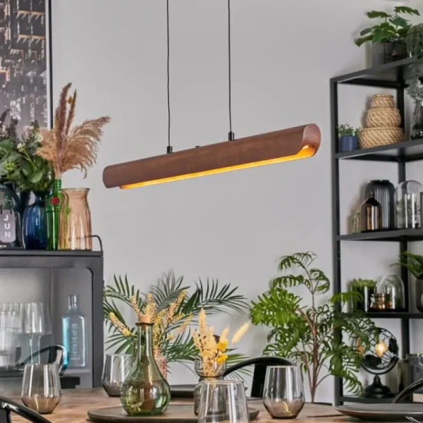 hofstein Fugelsta Suspension, Suspension LED Noir, 1 lumière* Lampes Modernes