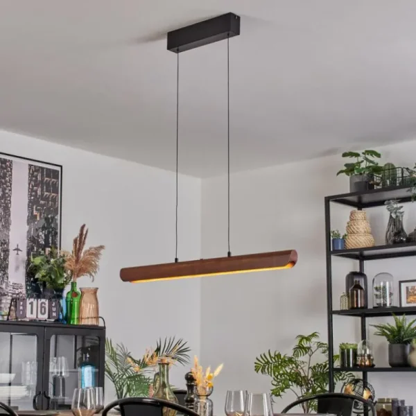 hofstein Fugelsta Suspension, Suspension LED Noir, 1 lumière* Lampes Modernes