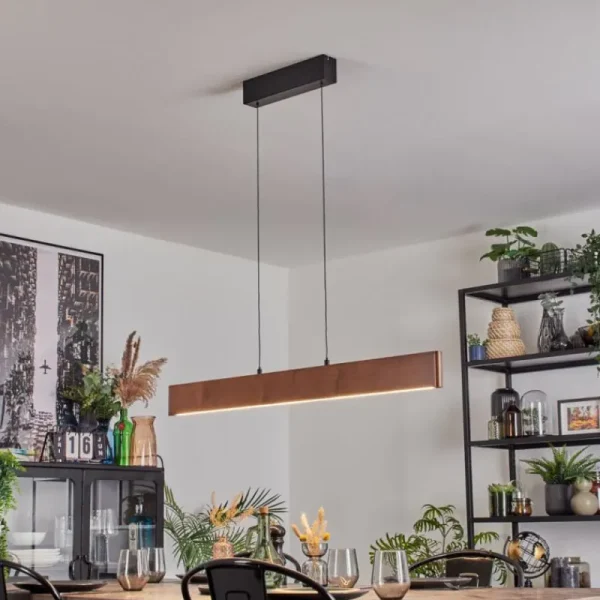 hofstein Fugelsta Suspension, Suspension LED Noir, 1 lumière* Lampes Modernes