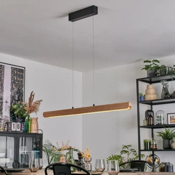 hofstein Fugelsta Suspension, Suspension LED Noir, 1 lumière* Lampes Modernes