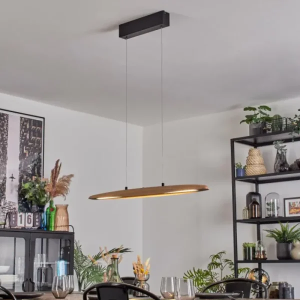 hofstein Fugelsta Suspension, Suspension LED Noir, 1 lumière* Lampes Modernes