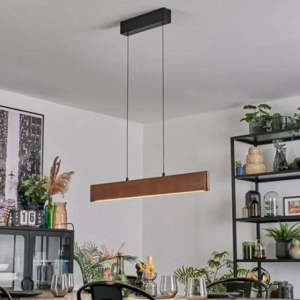 hofstein Fugelsta Suspension, Suspension LED Noir, 1 lumière* Lampes Modernes