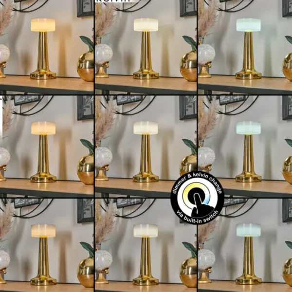 hofstein Gallboda Lampe à poser LED Laiton, 1 lumière* Lampes Modernes