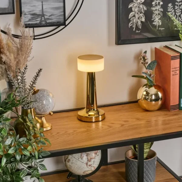 hofstein Gallboda Lampe à poser LED Laiton, 1 lumière* Lampes Modernes