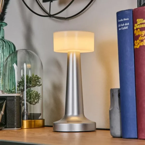 hofstein Gallboda Lampe à poser LED Argenté, 1 lumière* Lampes Modernes