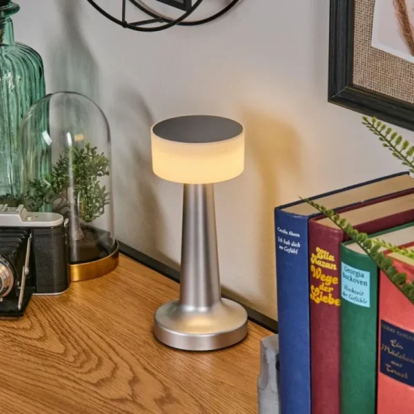 hofstein Gallboda Lampe à poser LED Argenté, 1 lumière* Lampes Modernes