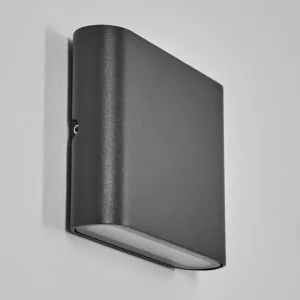hofstein Gamas Lampe murale d´extérieur, Luminaire de salle de bain, Luminaire Up & Down, Applique murale LED Anthracite, 1 lumière* Lampes Modernes