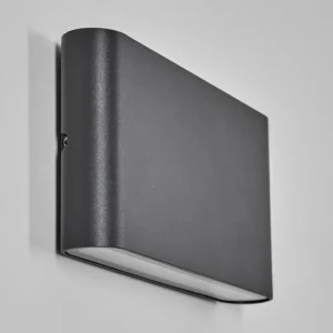 hofstein Gamas Lampe murale d´extérieur, Luminaire de salle de bain, Luminaire Up & Down, Applique murale Anthracite, 1 lumière* Lampes Modernes