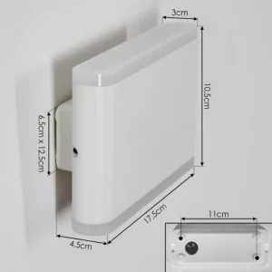 hofstein Gamas Lampe murale d´extérieur, Applique murale Blanc, 1 lumière* Lampes Modernes