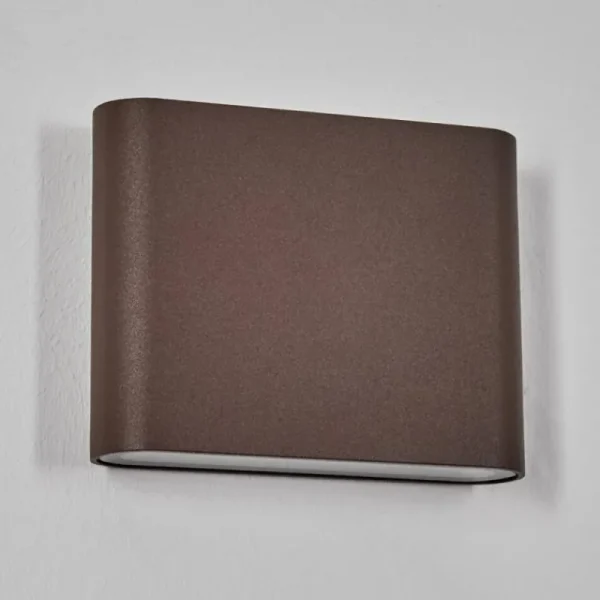 hofstein Gamas Lampe murale d´extérieur, Luminaire de salle de bain, Luminaire Up & Down, Applique murale Rouille, 1 lumière* Lampes Modernes
