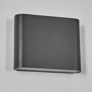 hofstein Gamas Lampe murale d´extérieur, Luminaire de salle de bain, Luminaire Up & Down, Applique murale LED Anthracite, 1 lumière* Lampes Modernes