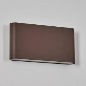 hofstein Gamas Lampe murale d´extérieur, Luminaire de salle de bain, Luminaire Up & Down, Applique murale LED Rouille, 1 lumière* Lampes Modernes