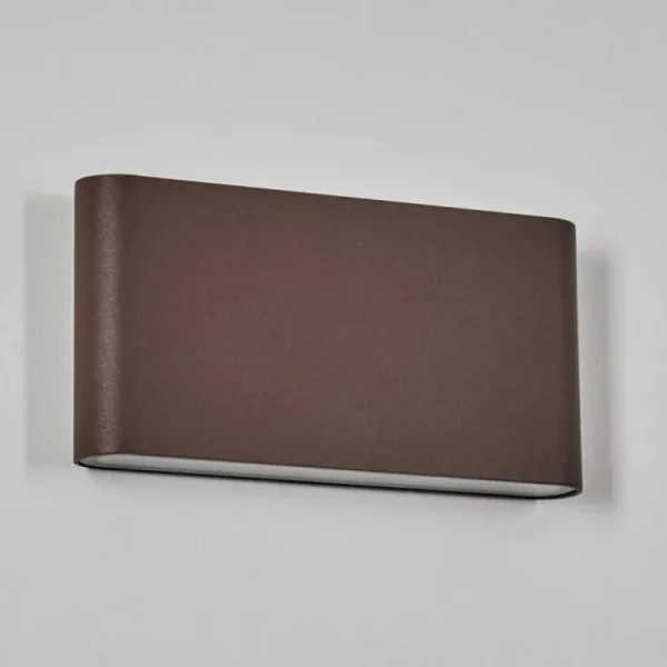 hofstein Gamas Lampe murale d´extérieur, Luminaire de salle de bain, Luminaire Up & Down, Applique murale LED Rouille, 1 lumière* Lampes Modernes