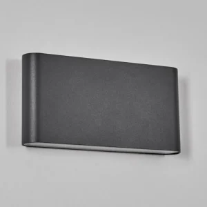 hofstein Gamas Lampe murale d´extérieur, Luminaire de salle de bain, Luminaire Up & Down, Applique murale Anthracite, 1 lumière* Lampes Modernes