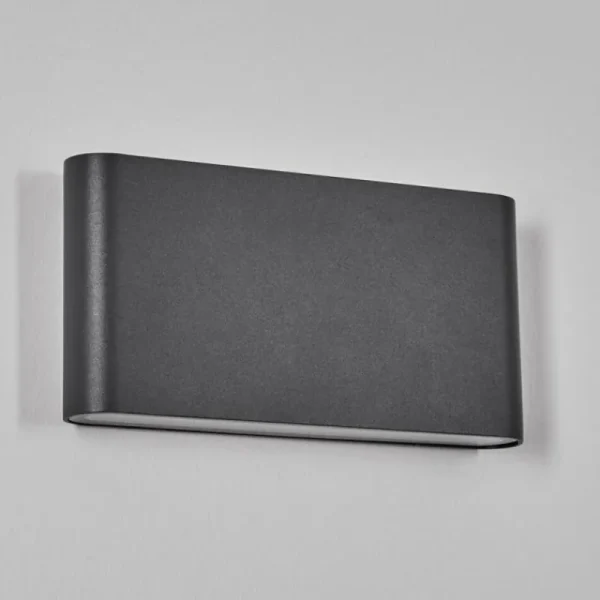 hofstein Gamas Lampe murale d´extérieur, Luminaire de salle de bain, Luminaire Up & Down, Applique murale Anthracite, 1 lumière* Lampes Modernes