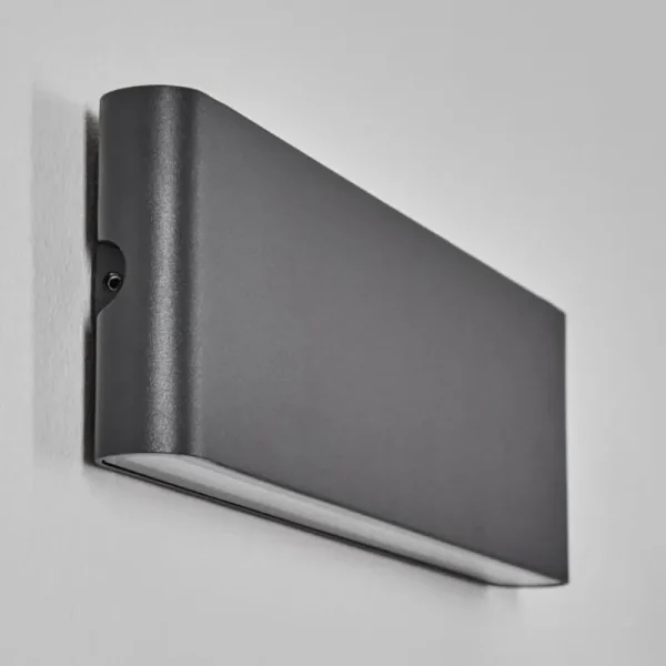 hofstein Gamas Lampe murale d´extérieur, Luminaire de salle de bain, Applique murale, Spot mural Anthracite, 1 lumière* Lampes Modernes