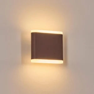 hofstein Gamas Lampe murale d´extérieur, Luminaire Up & Down, Applique murale LED Rouille, 1 lumière* Lampes Modernes
