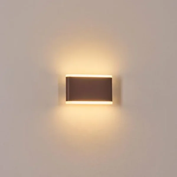 hofstein Gamas Lampe murale d´extérieur, Applique murale Brun, Rouille, 1 lumière* Lampes Modernes