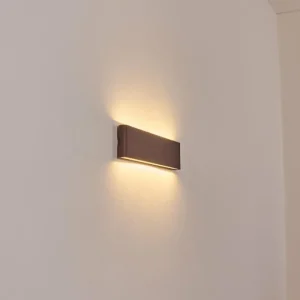 hofstein Gamas Lampe murale d´extérieur, Luminaire de salle de bain, Applique murale, Spot mural Rouille, 1 lumière* Lampes Modernes
