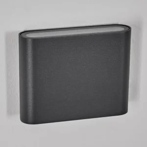 hofstein Gamas Lampe murale d´extérieur, Luminaire de salle de bain, Luminaire Up & Down, Applique murale LED Anthracite, 1 lumière* Lampes Modernes