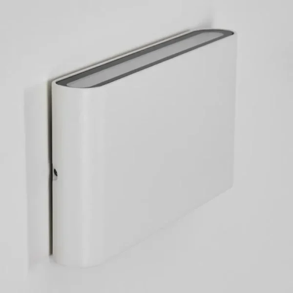 hofstein Gamas Lampe murale d´extérieur, Luminaire de salle de bain, Luminaire Up & Down, Applique murale Blanc, 1 lumière* Lampes Modernes