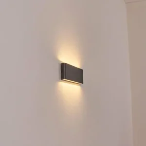 hofstein Gamas Lampe murale d´extérieur, Luminaire de salle de bain, Applique murale, Spot mural Anthracite, 1 lumière* Lampes Modernes