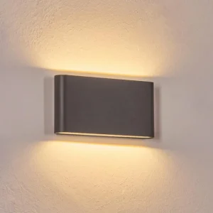 hofstein Gamas Lampe murale d´extérieur, Luminaire de salle de bain, Luminaire Up & Down, Applique murale Anthracite, 1 lumière* Lampes Modernes