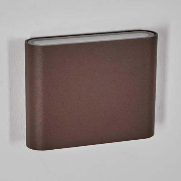 hofstein Gamas Lampe murale d´extérieur, Luminaire de salle de bain, Luminaire Up & Down, Applique murale Rouille, 1 lumière* Lampes Modernes
