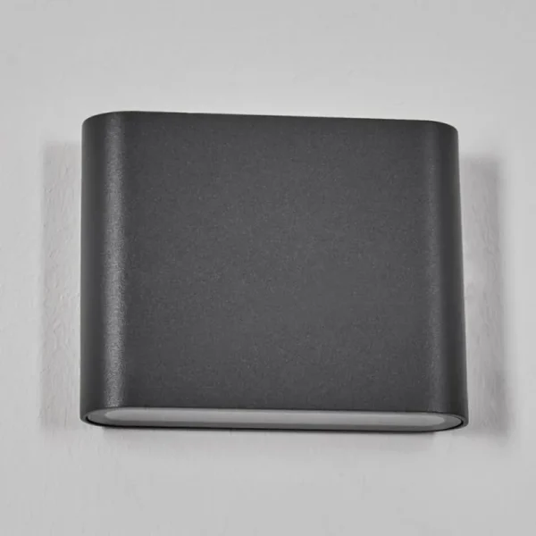 hofstein Gamas Lampe murale d´extérieur, Luminaire de salle de bain, Luminaire Up & Down, Applique murale LED Anthracite, 1 lumière* Lampes Modernes
