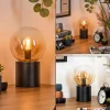 hofstein Gastor Boule lumineuse, Lampe de bureau, Lampe à poser Ambre, Clair, 1 lumière* Lampes En Verre