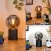hofstein Gastor Boule lumineuse, Lampe de bureau, Lampe à poser Fumé, 1 lumière* Lampes Modernes