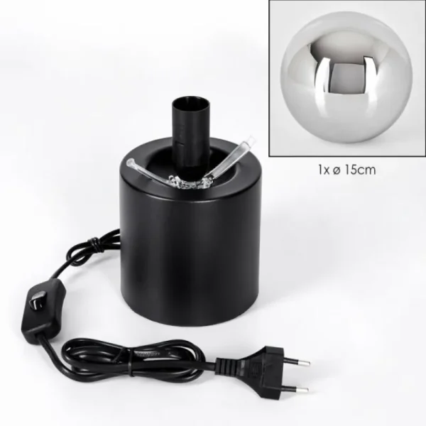 hofstein Gastor Boule lumineuse, Lampe de bureau, Lampe à poser Chrome, Fumé, 1 lumière* Lampes Modernes