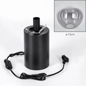 hofstein Gastor Boule lumineuse, Lampe de bureau, Lampe à poser Clair, Fumé, 1 lumière* Lampes Modernes