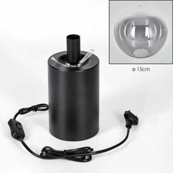 hofstein Gastor Boule lumineuse, Lampe de bureau, Lampe à poser Clair, Fumé, 1 lumière* Lampes Modernes